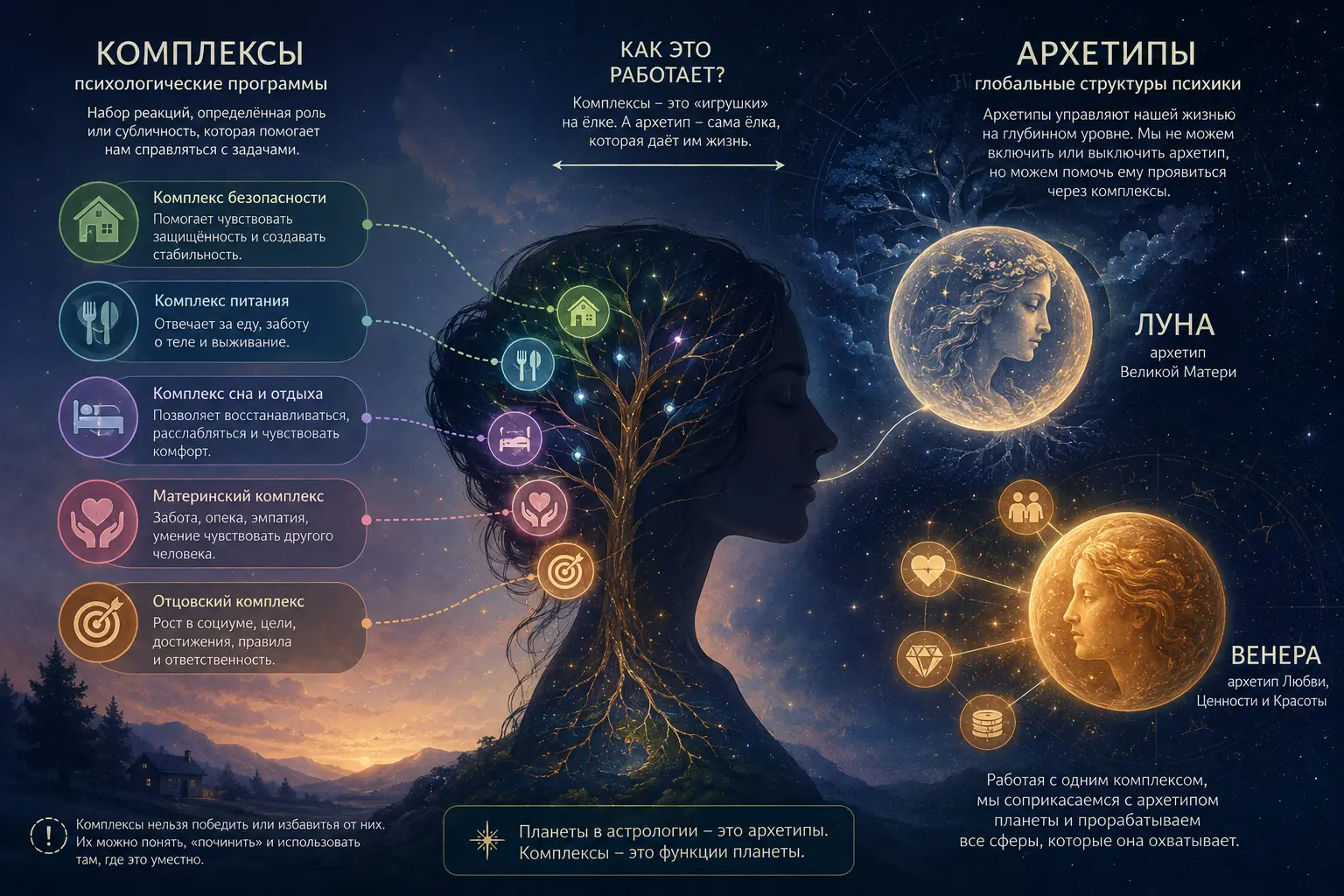 Архетипы и комплексы в психологии и астрологии